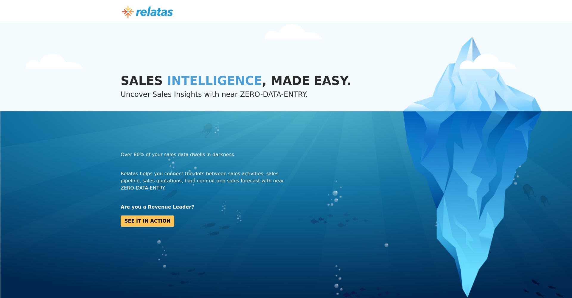 Relatas官网首页截图