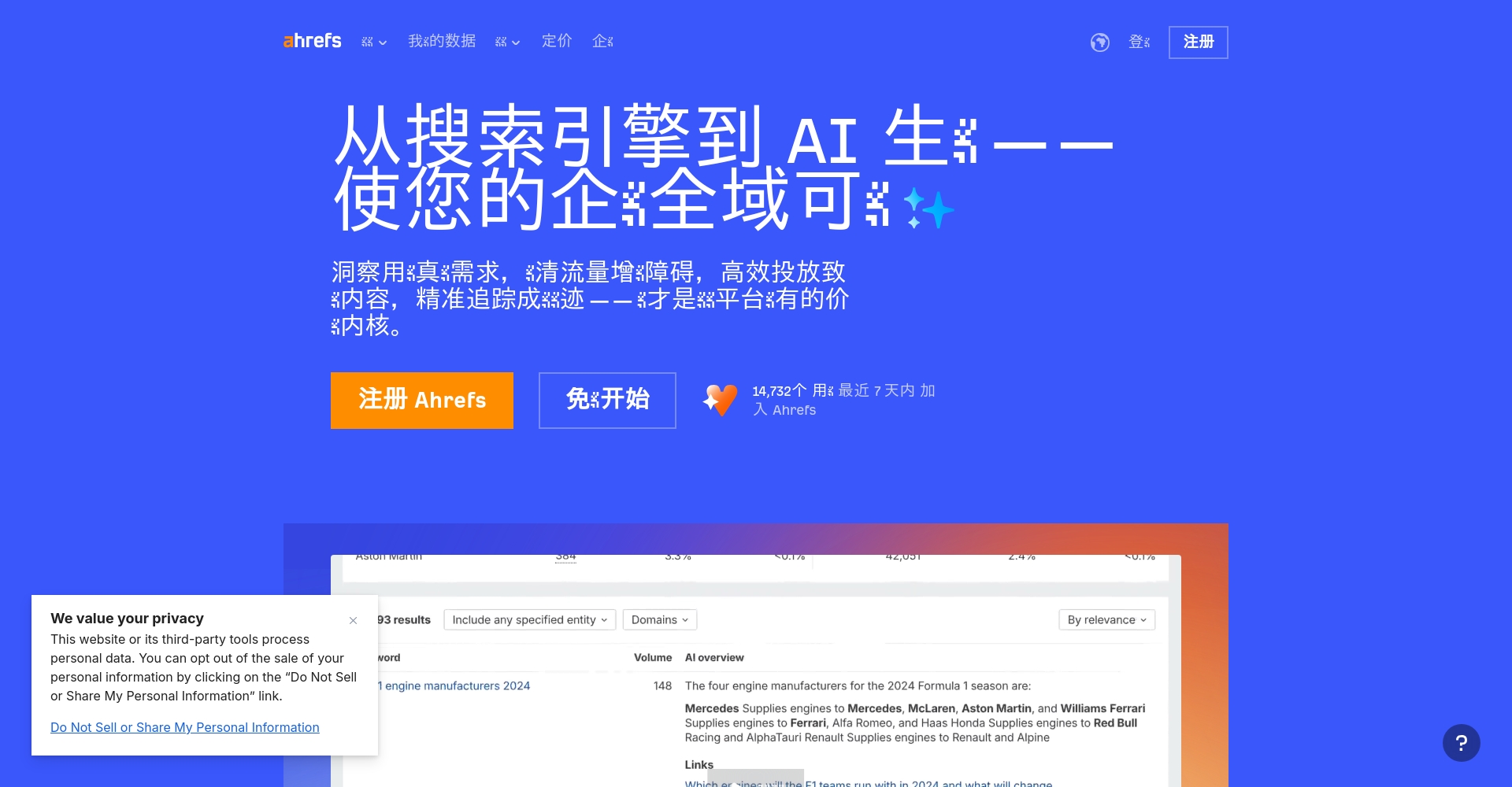 SEO分析工具URL实例