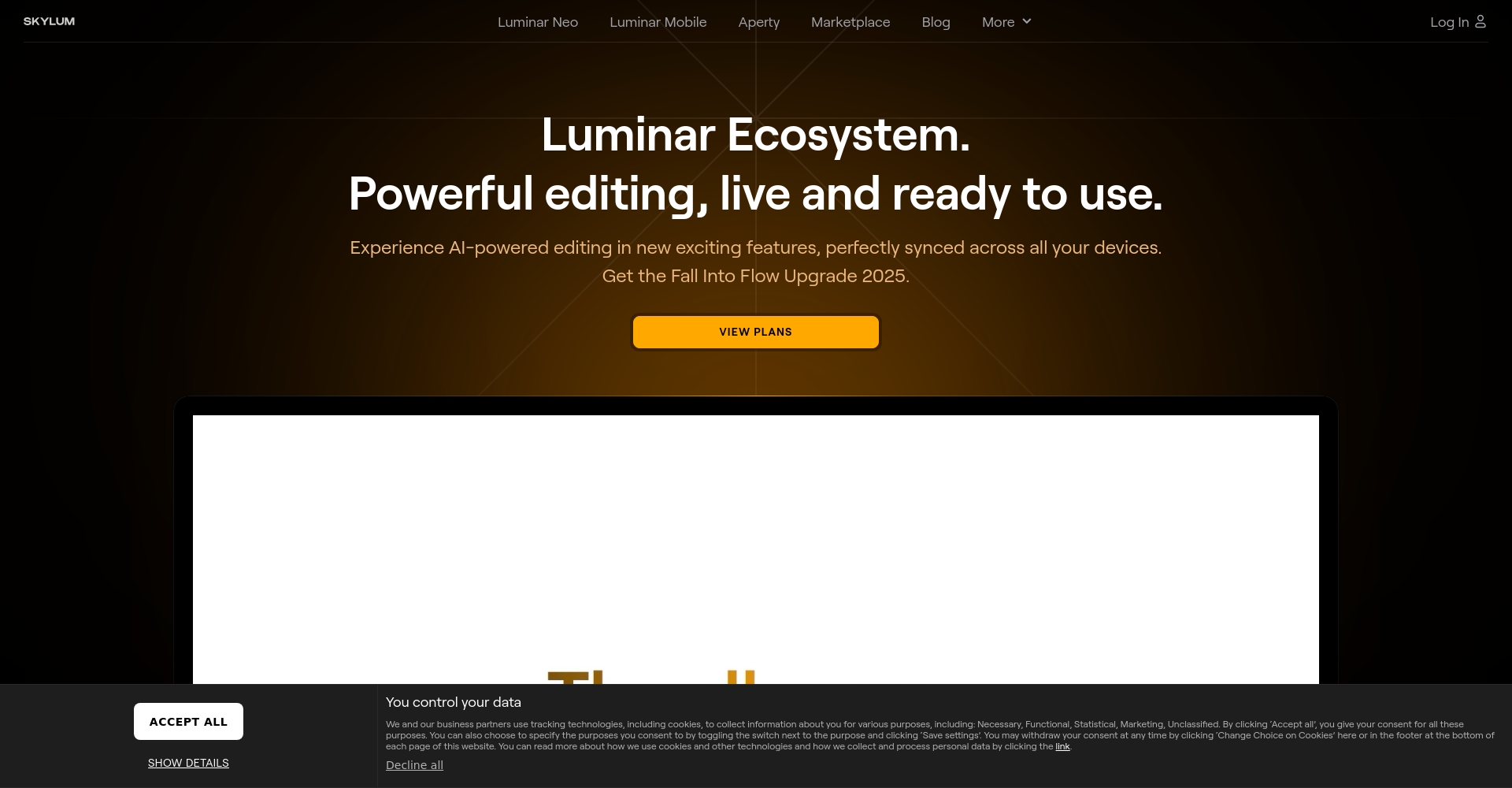 AI修图工具Luminar Neo界面