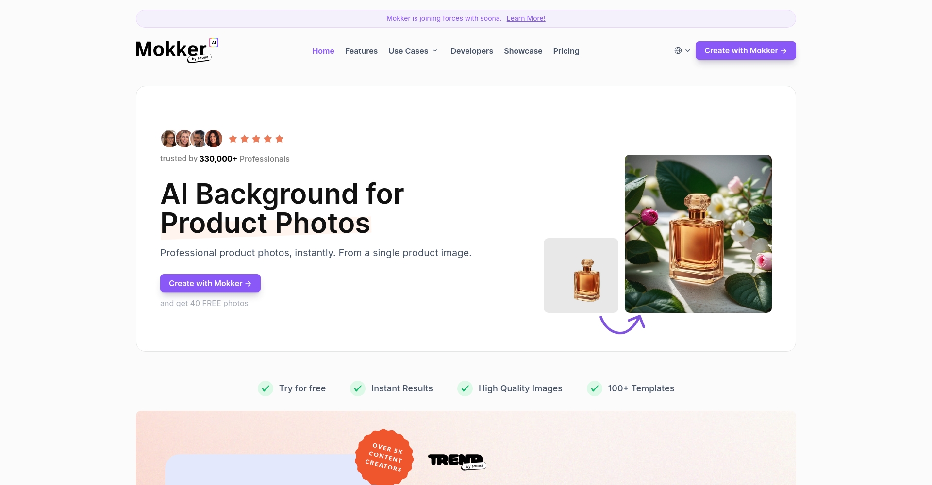 Mokker AI主頁截圖