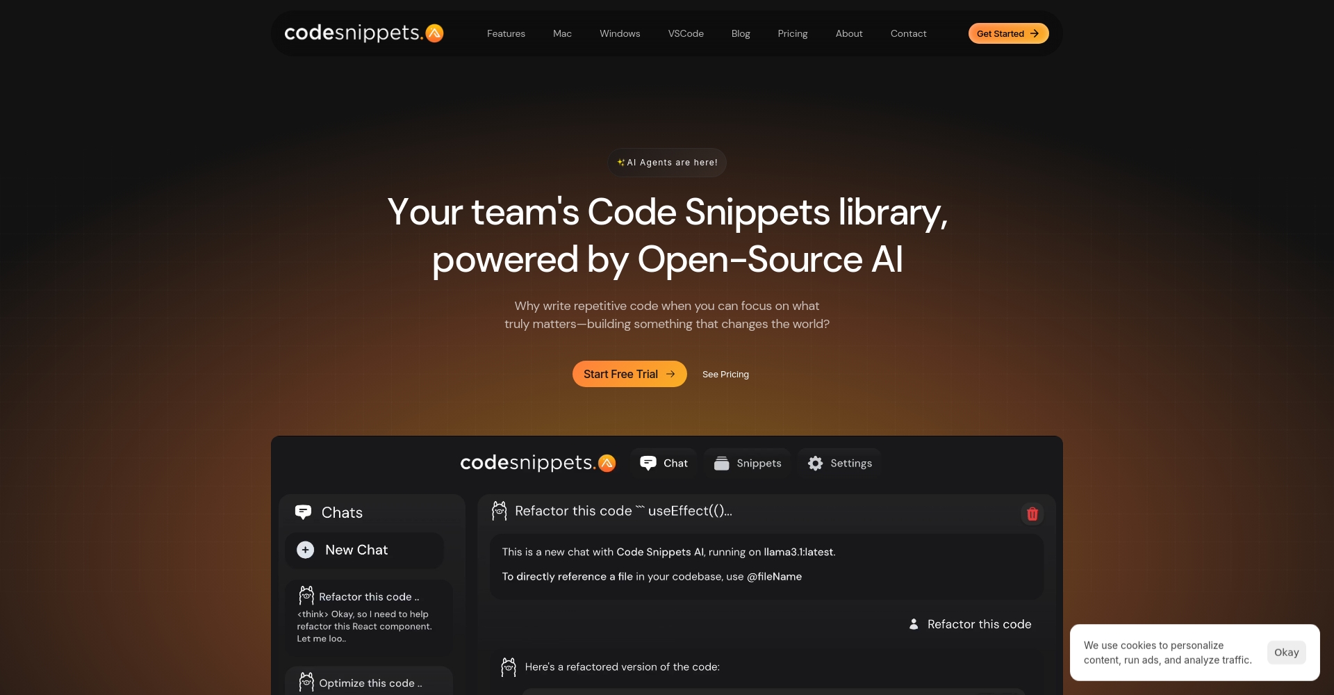 Code Snippets AI官网截图