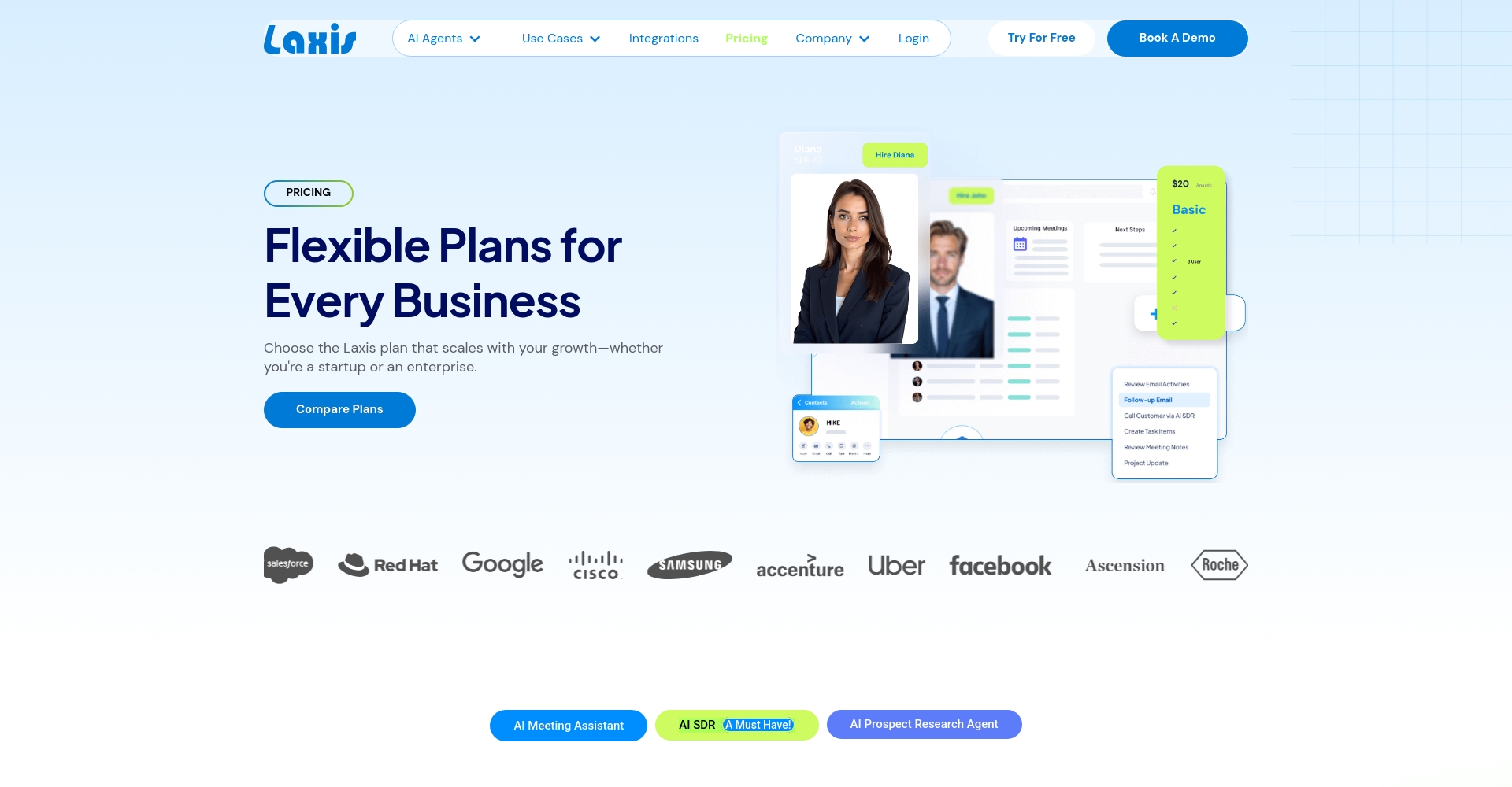 Laxis价格页面截图