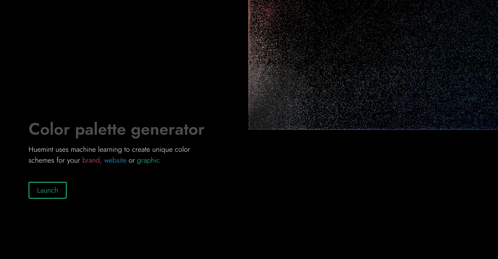 Huemint多场景主题色生成界面