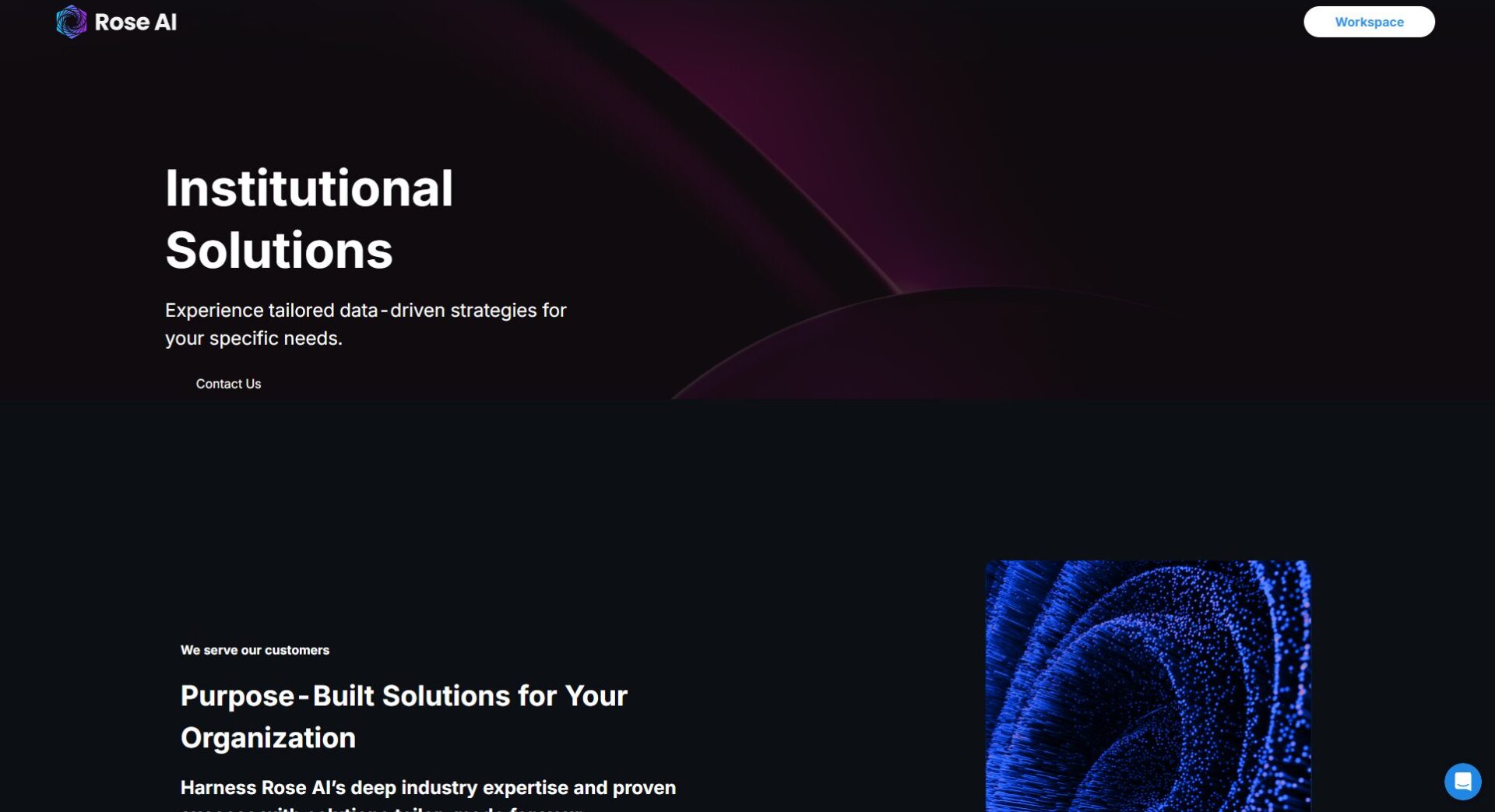 Rose AI行业方案页