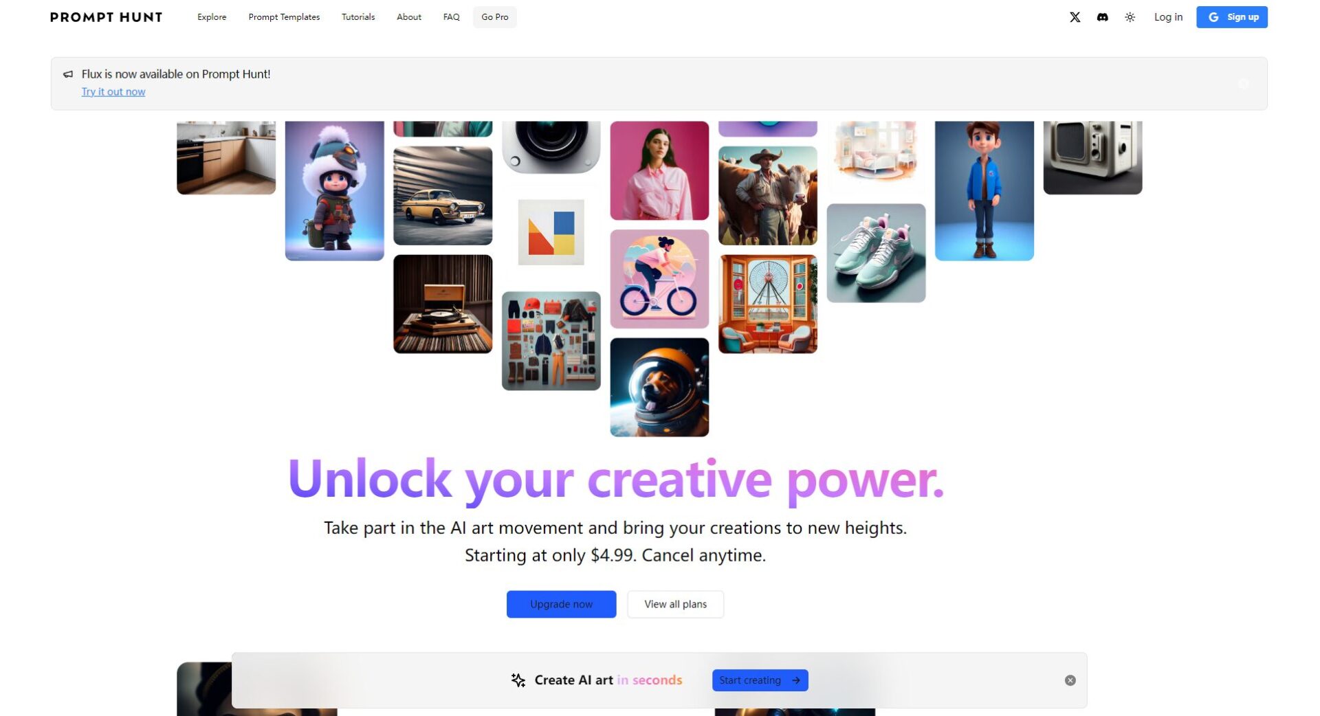 Prompt Hunt价格方案