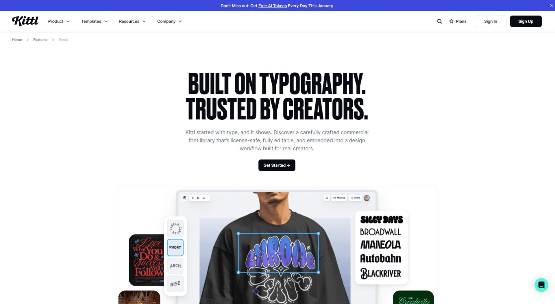 kittl ai字体特效库提供