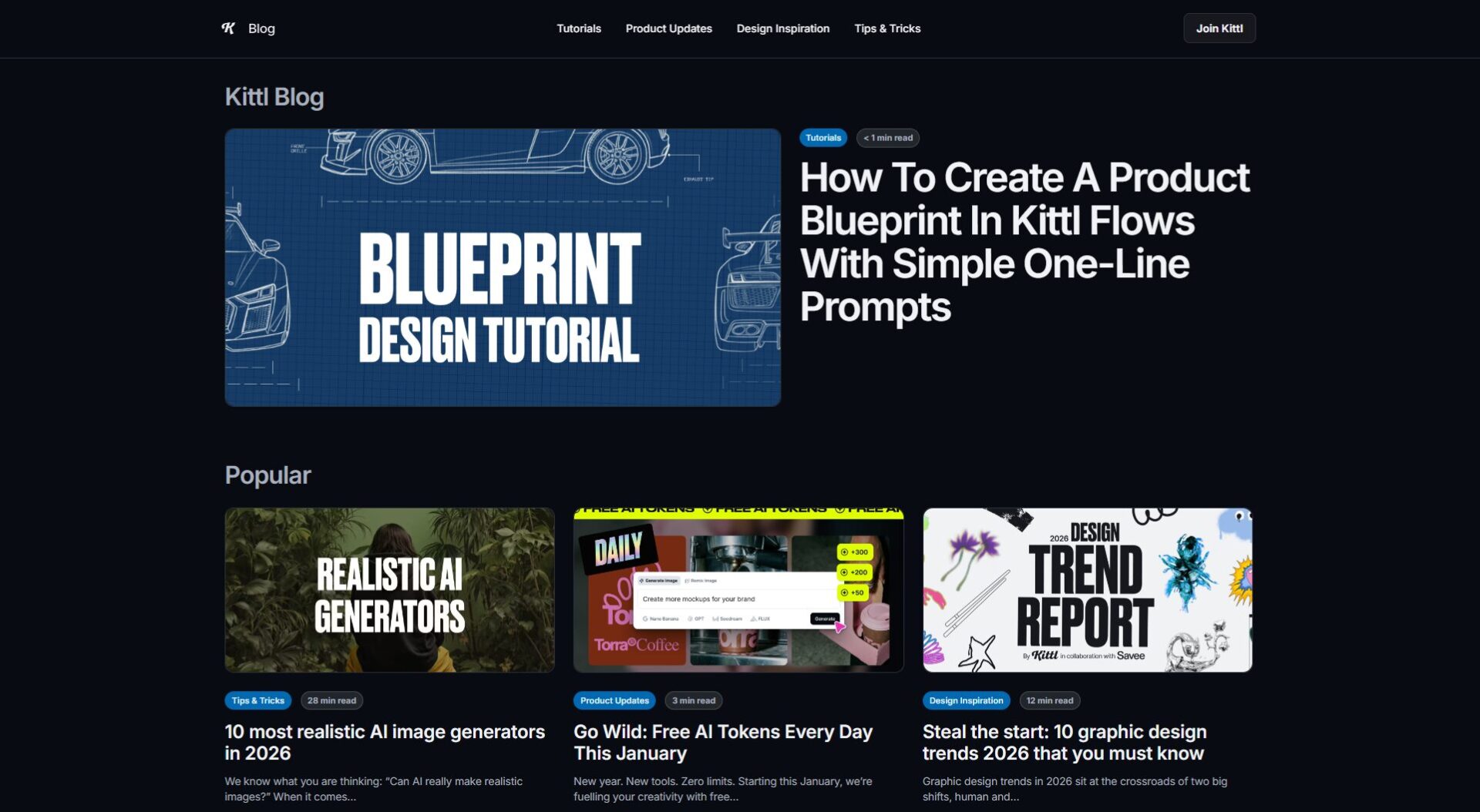 kittl ai博客介绍