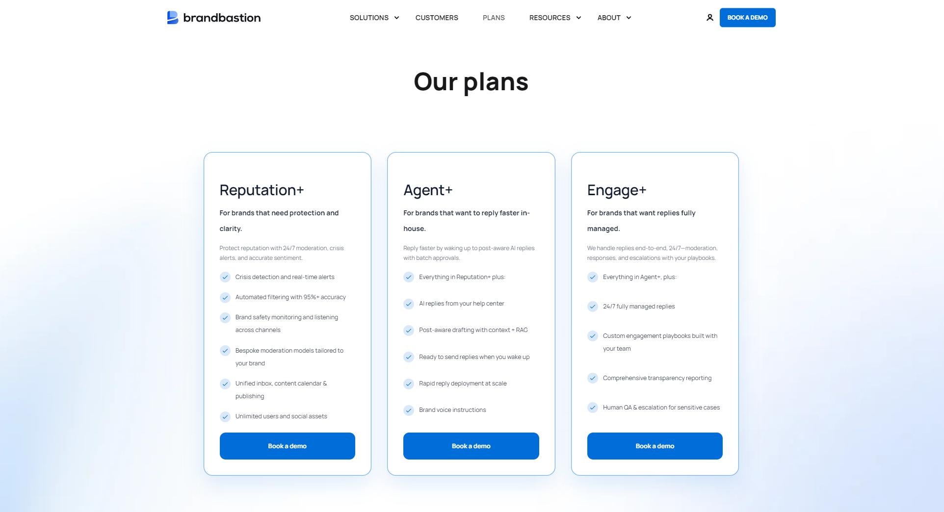 BrandBastion价格方案页面