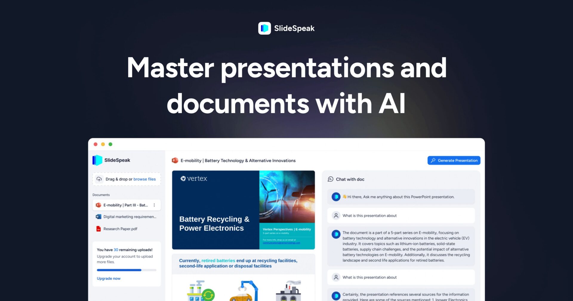 slidespeak详细介绍：AI驱动的PPT生成神器如何提升你的职场效率？