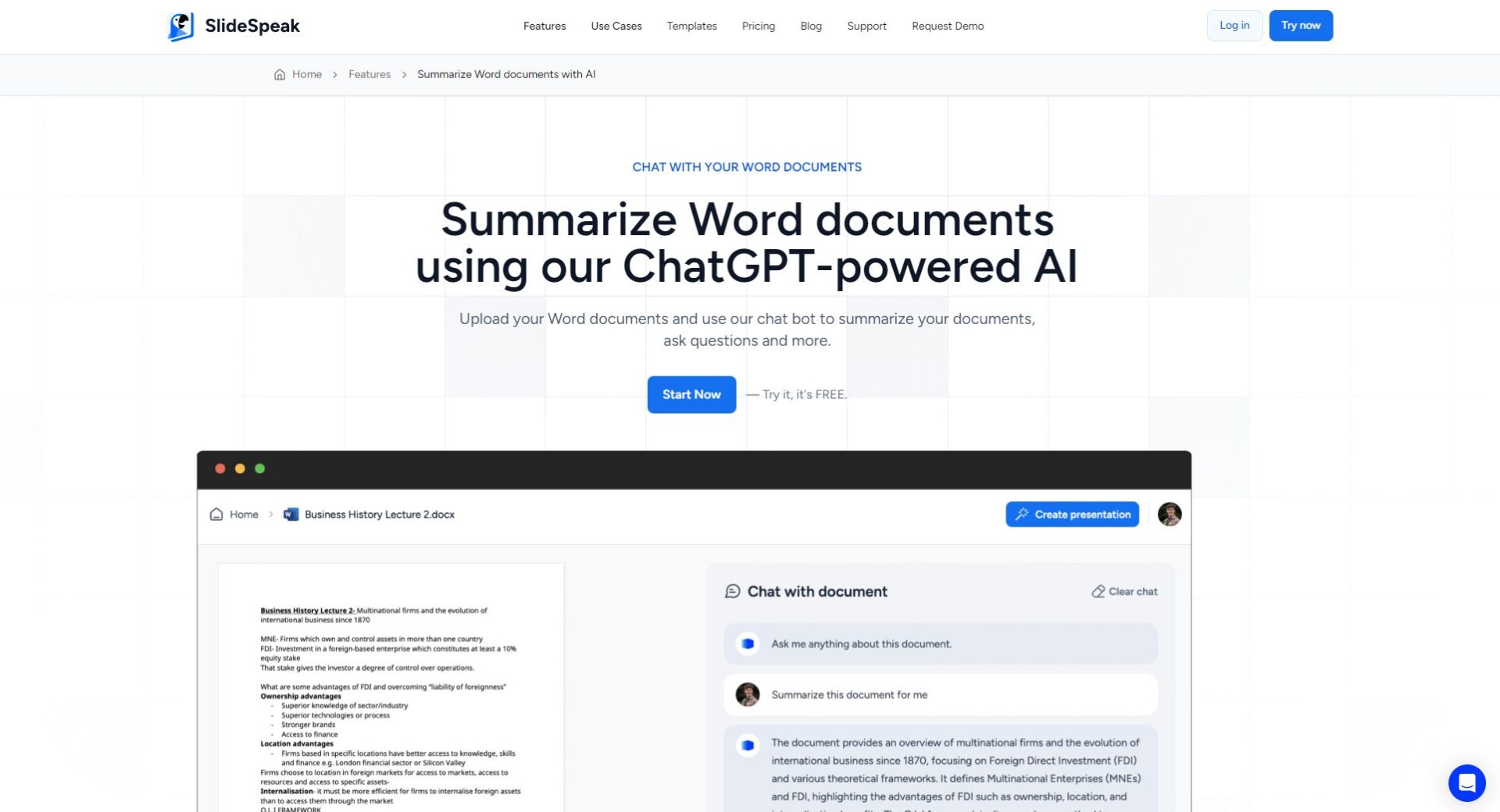 slidespeak文档问答