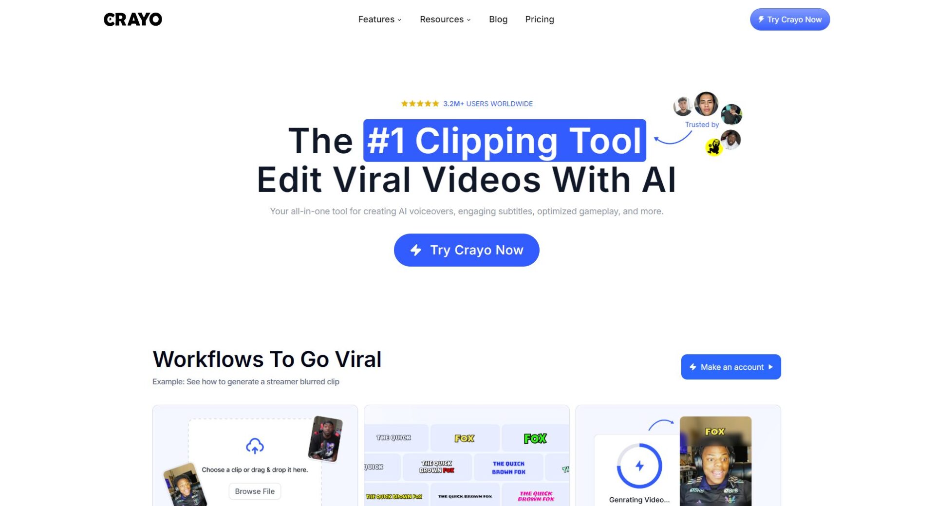 crayo ai首页截图