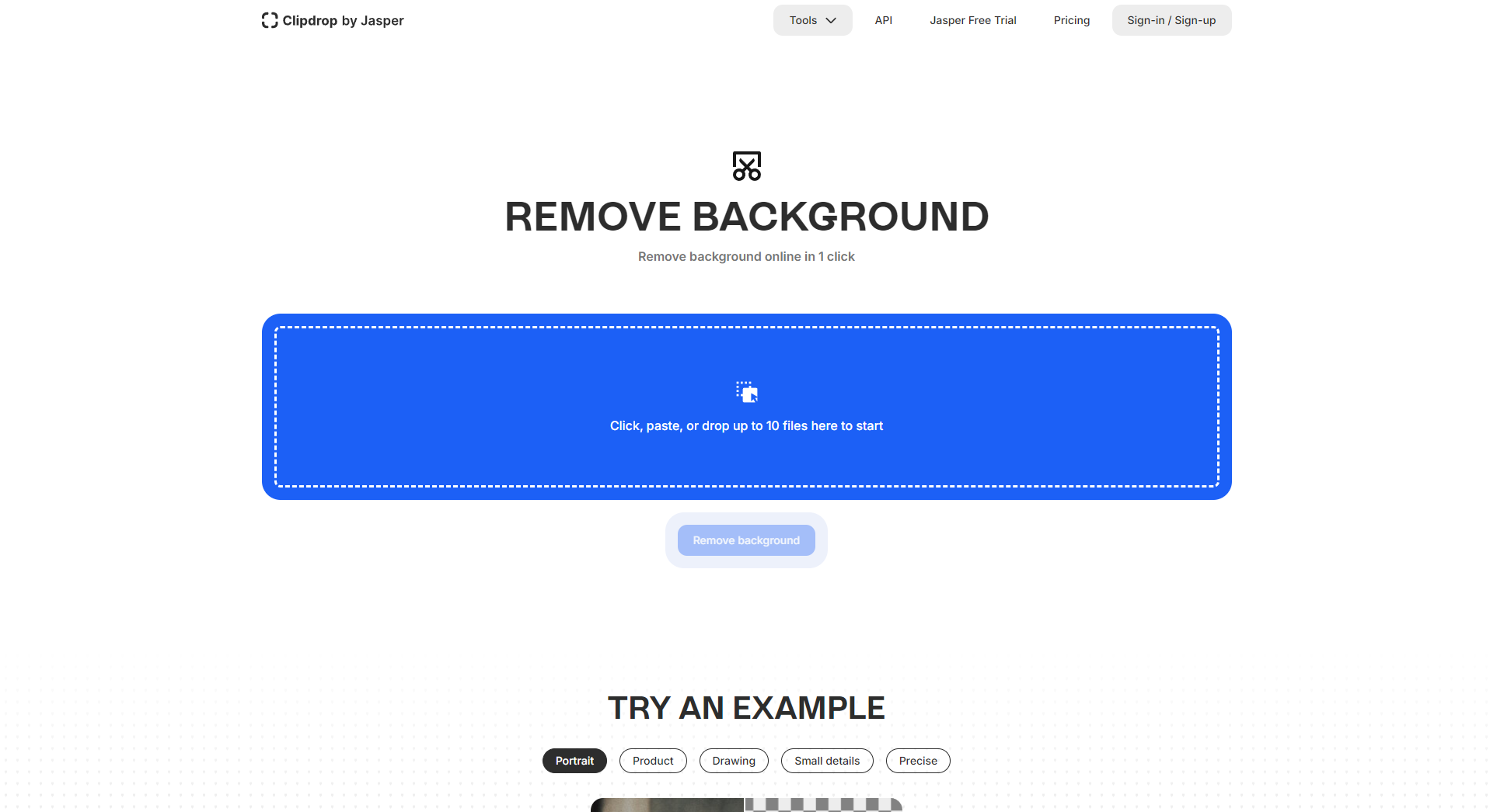 clip drop背景去除工具