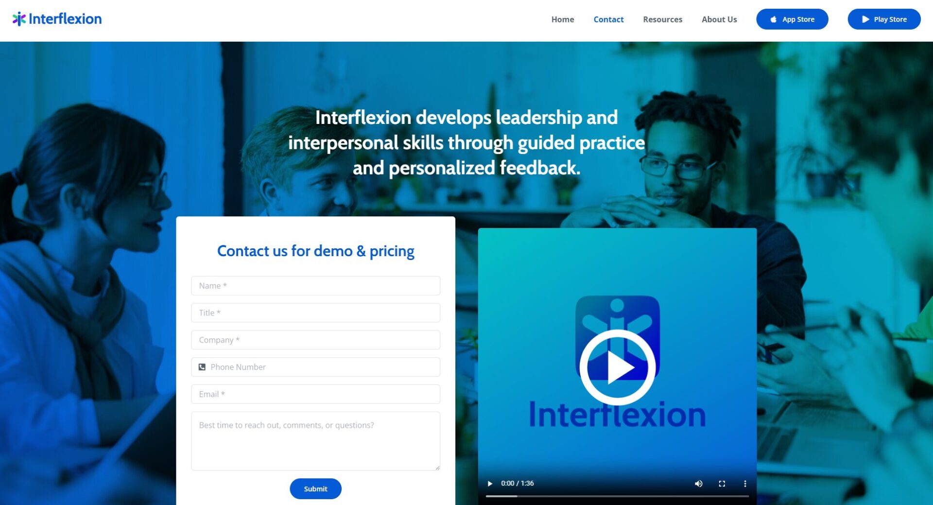 Interflexion联系页