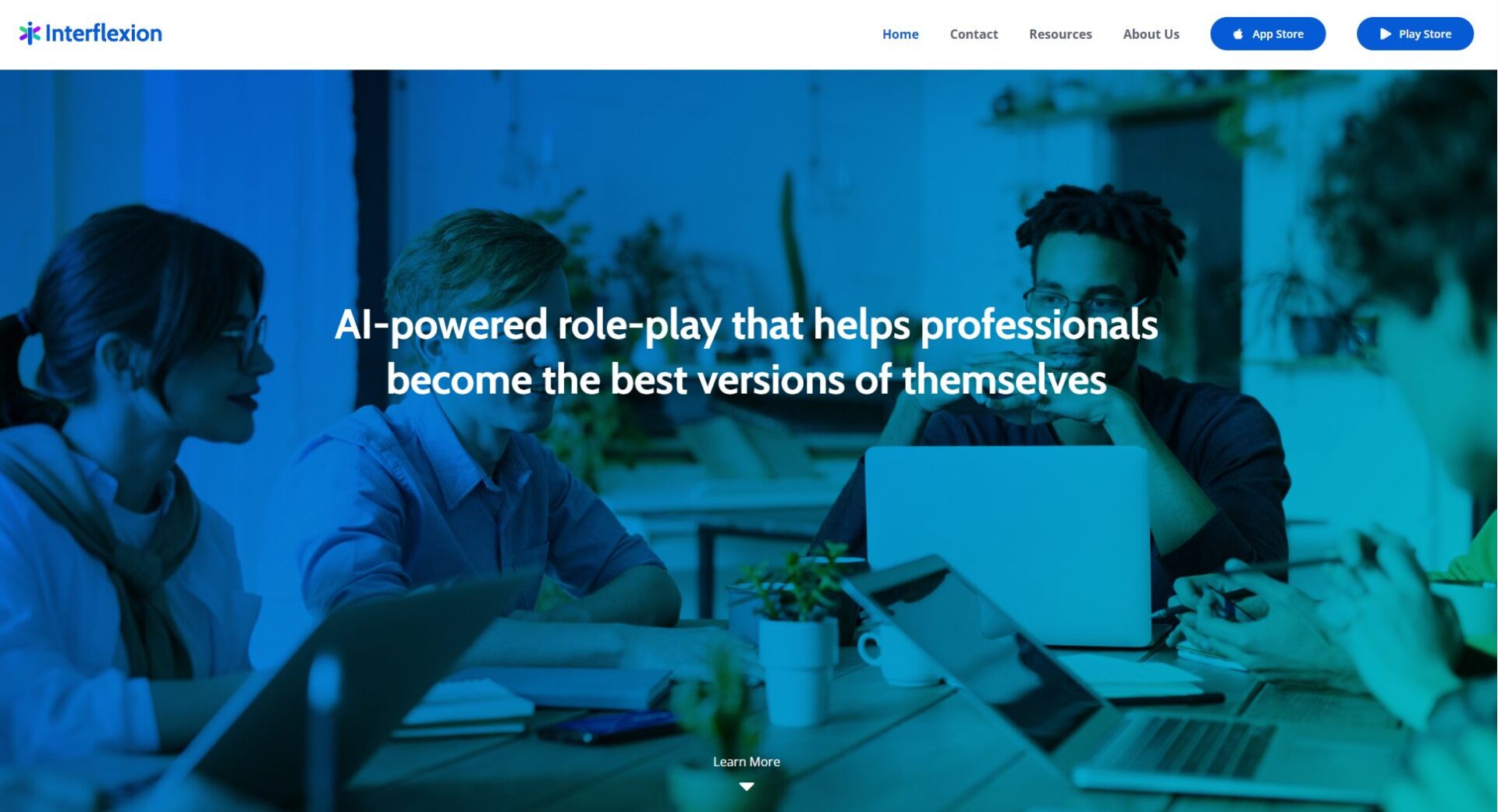 Interflexion官网首页截图