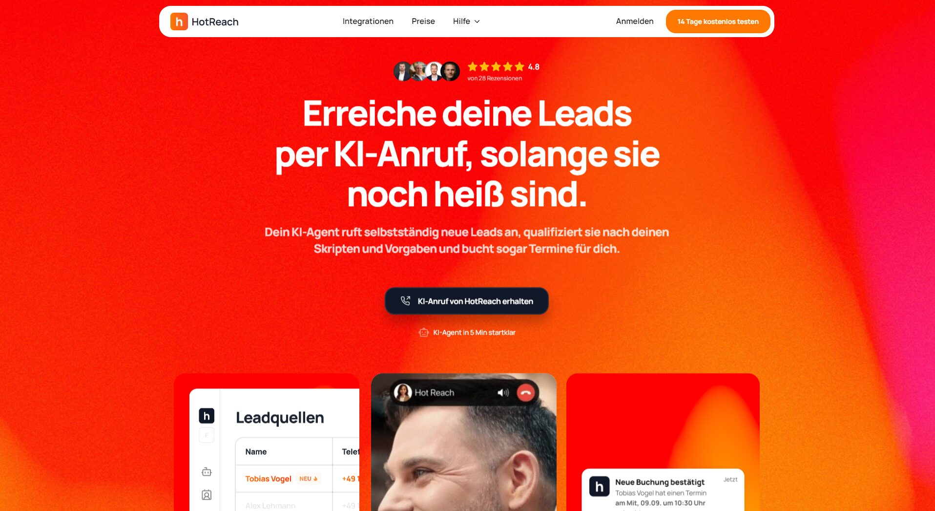 Hot Reach AI官网截图