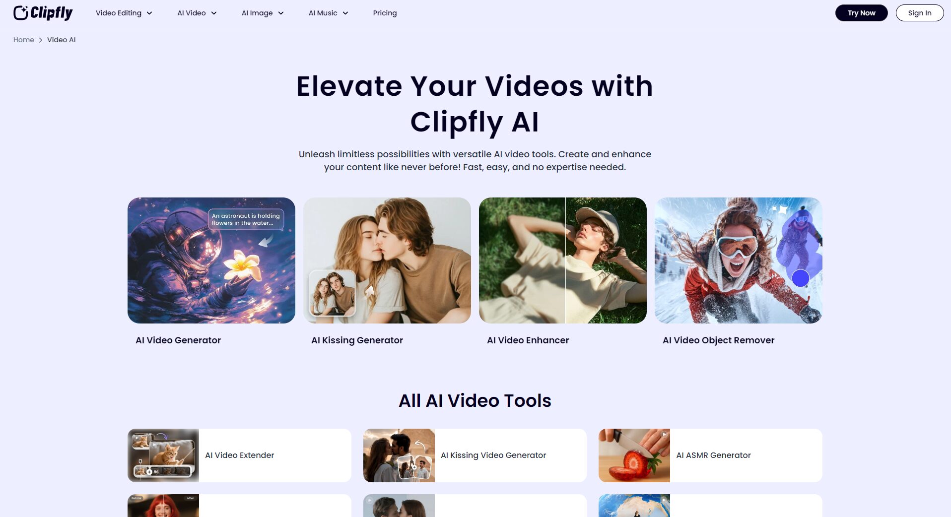 Clipfly AI视频功能介绍