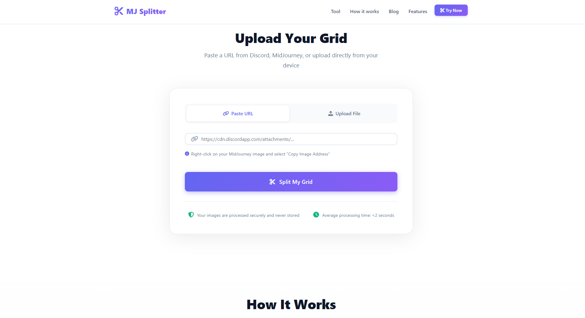 MJSplitter上传与分割操作界面