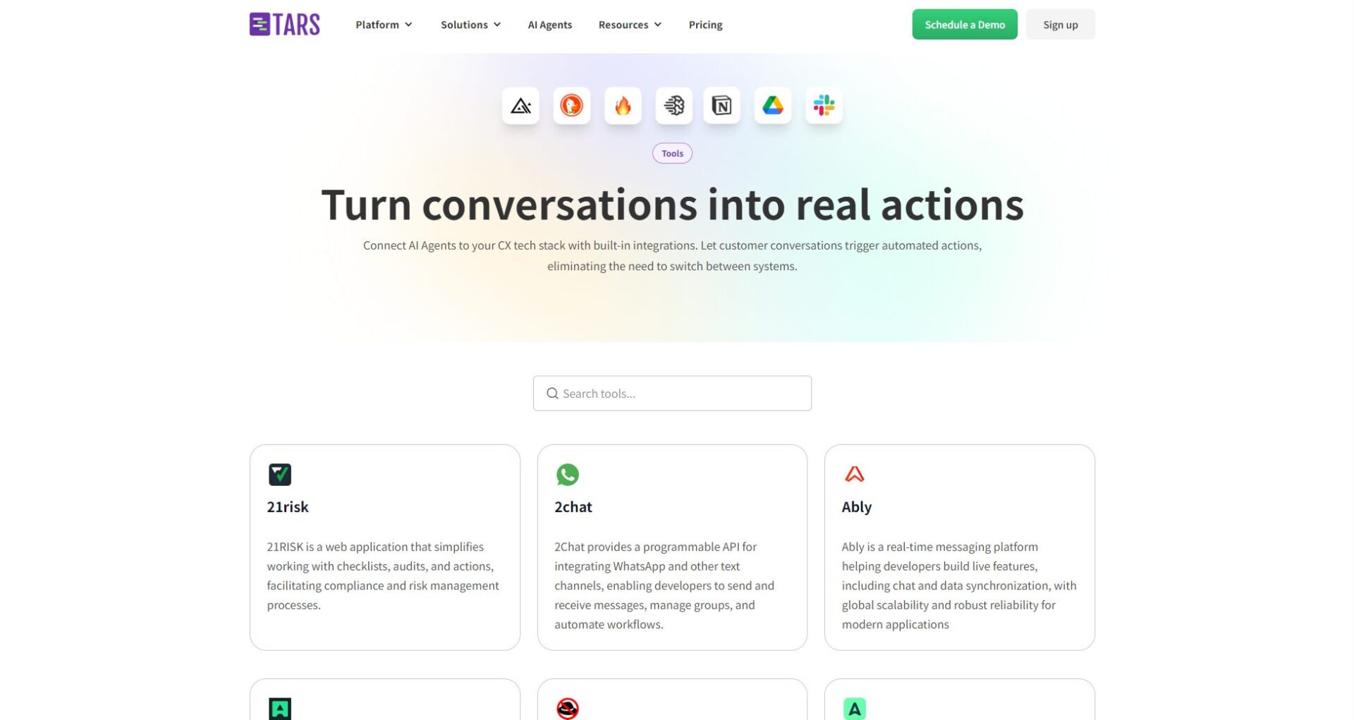 tars ai集成应用一览