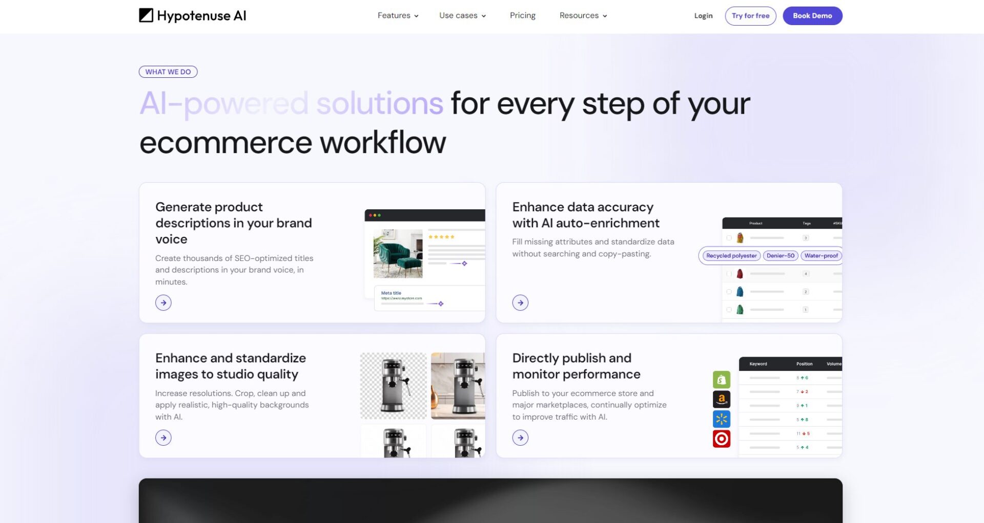 hypotenuse ai功能介绍