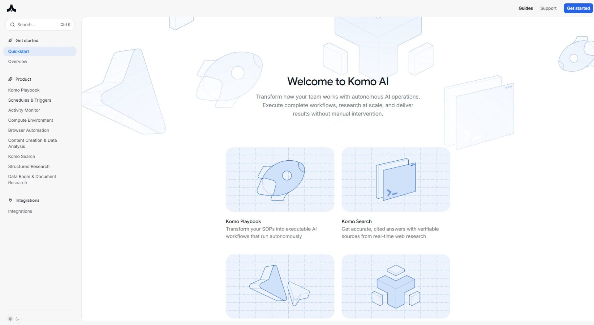 Komo Search文档页