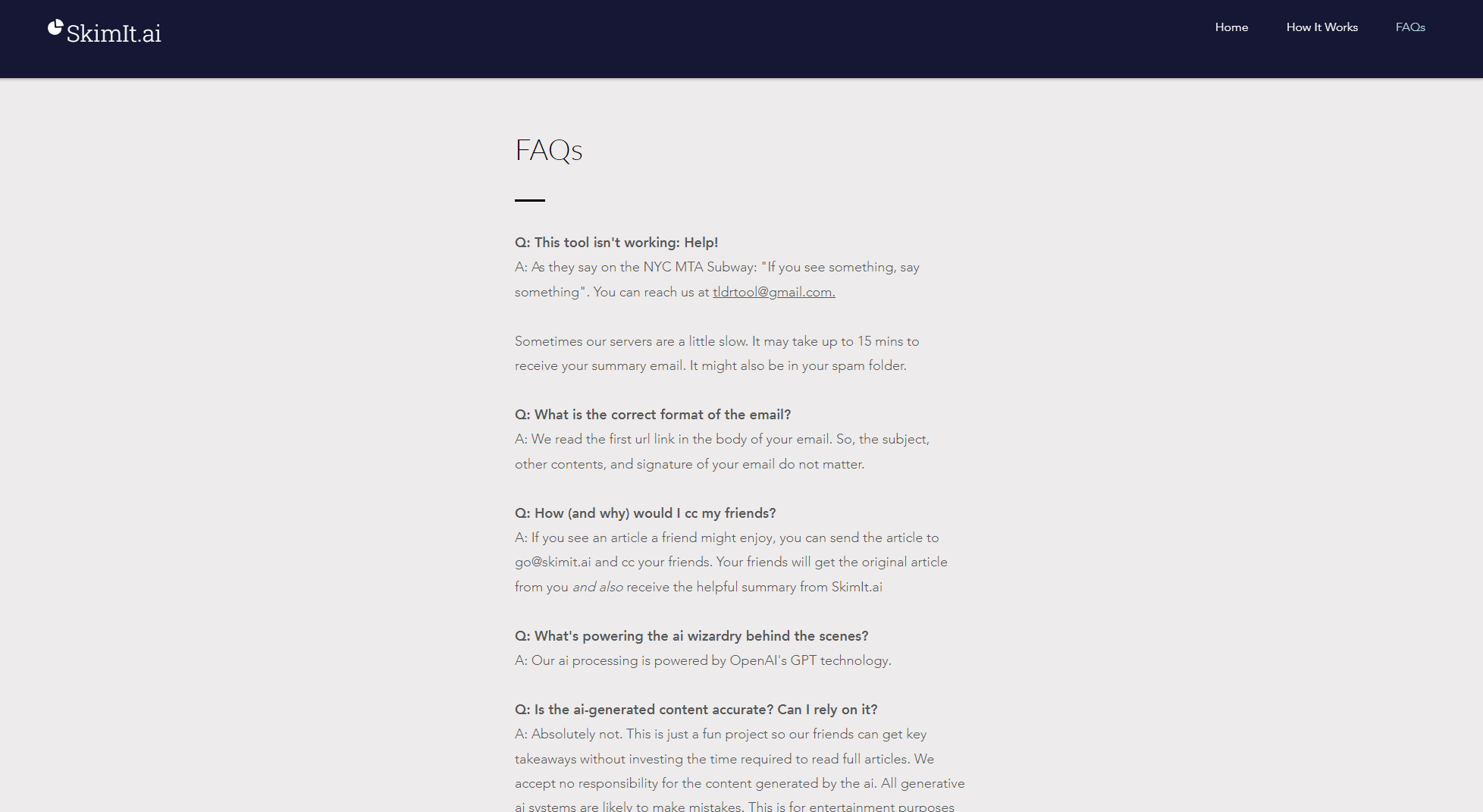 SkimIt.ai常见问题