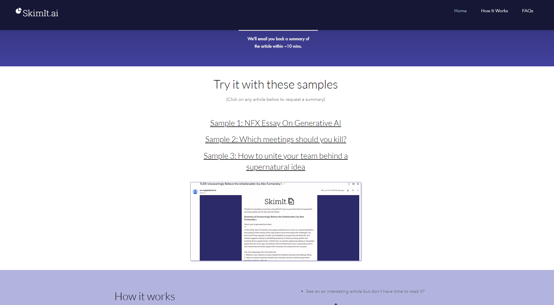 SkimIt.ai使用范例