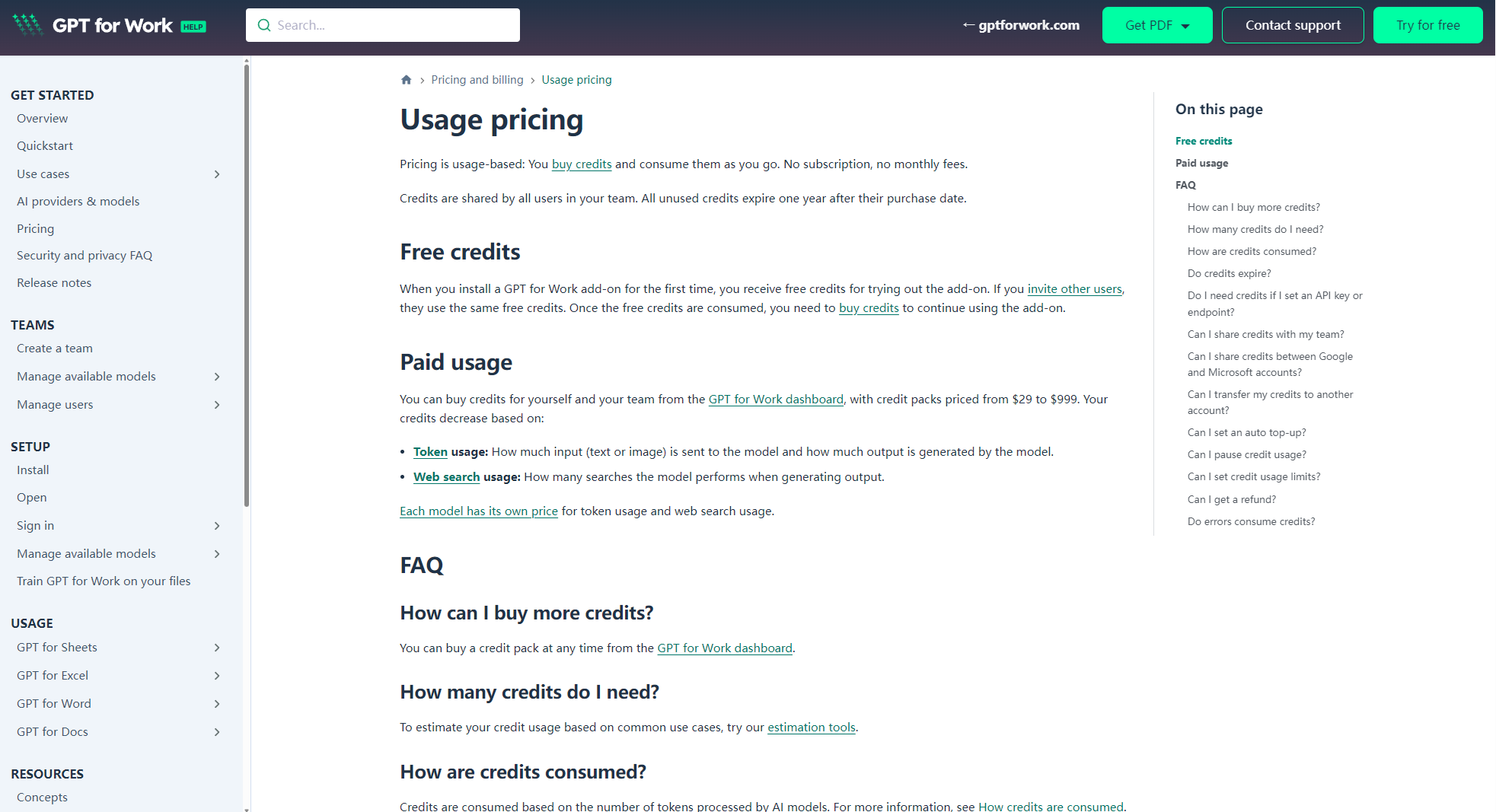 GPT for Sheets™ and Docs™价格详情