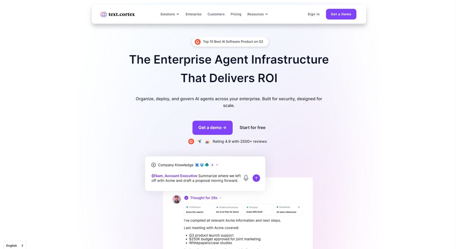 TextCortex AI官网截图