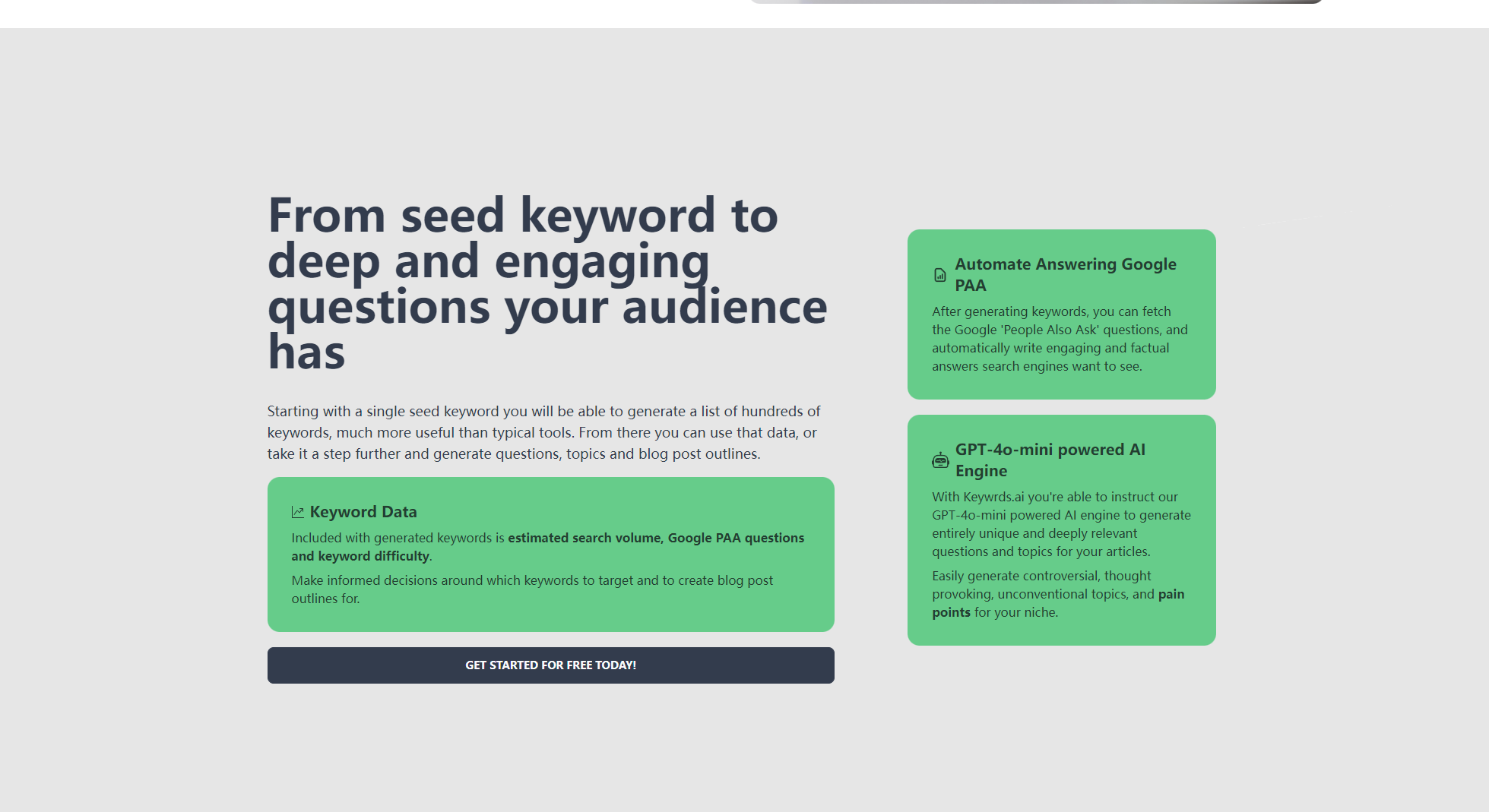 Keywrds.ai功能介绍