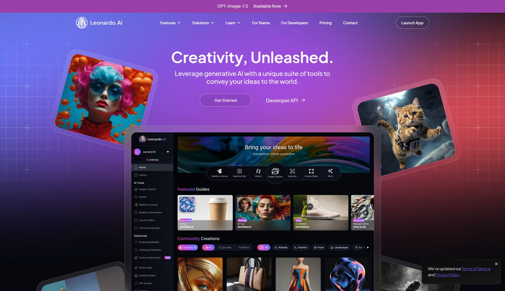 Leonardo.Ai首页截图