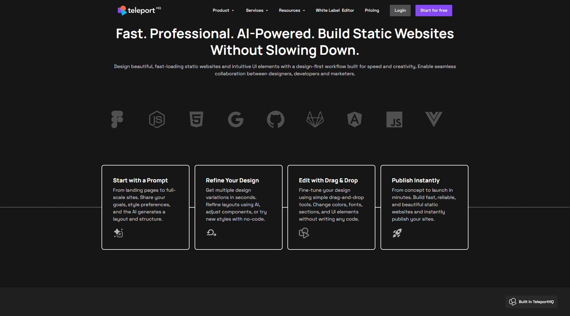 teleporthq功能介绍
