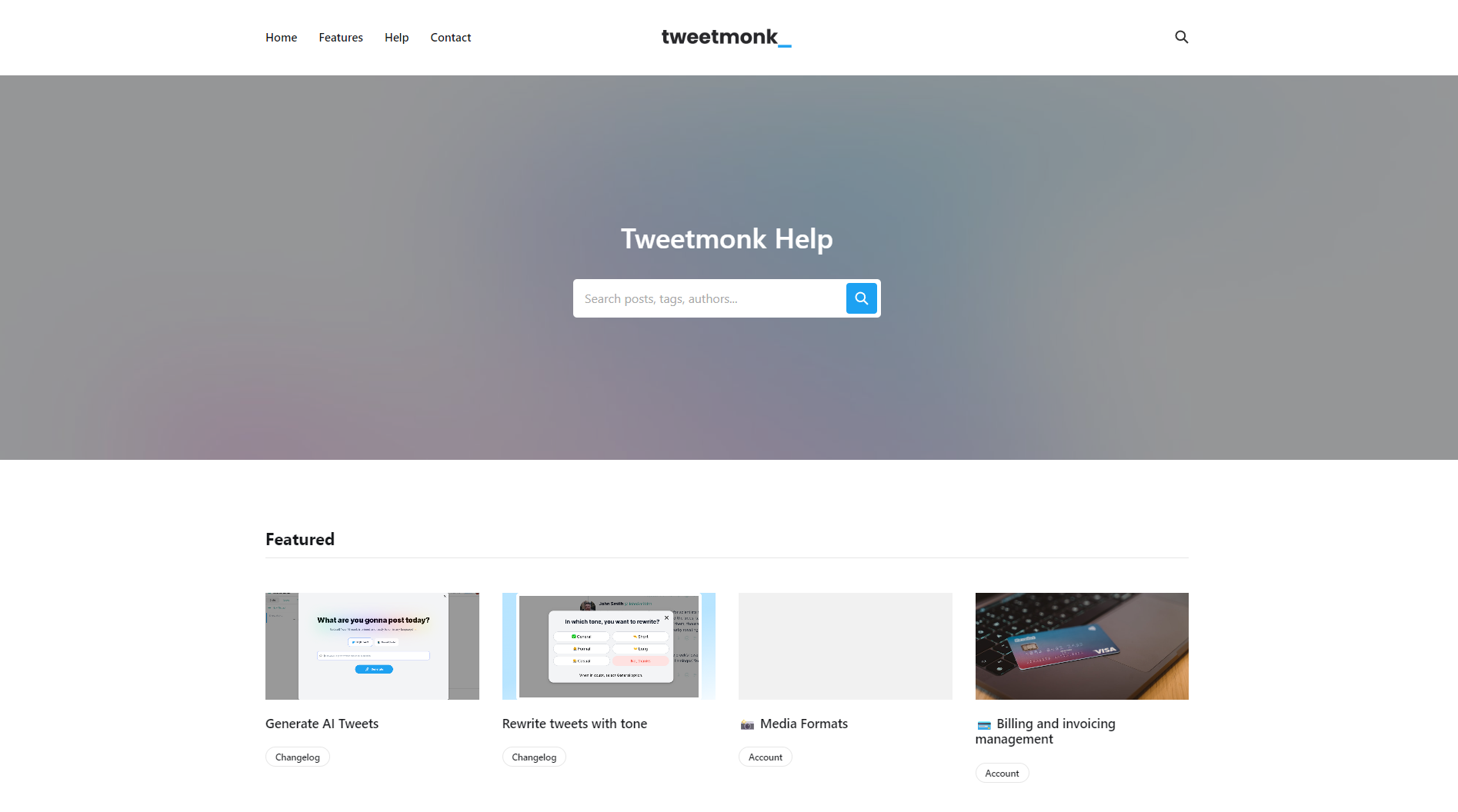 Tweetmonk帮助中心