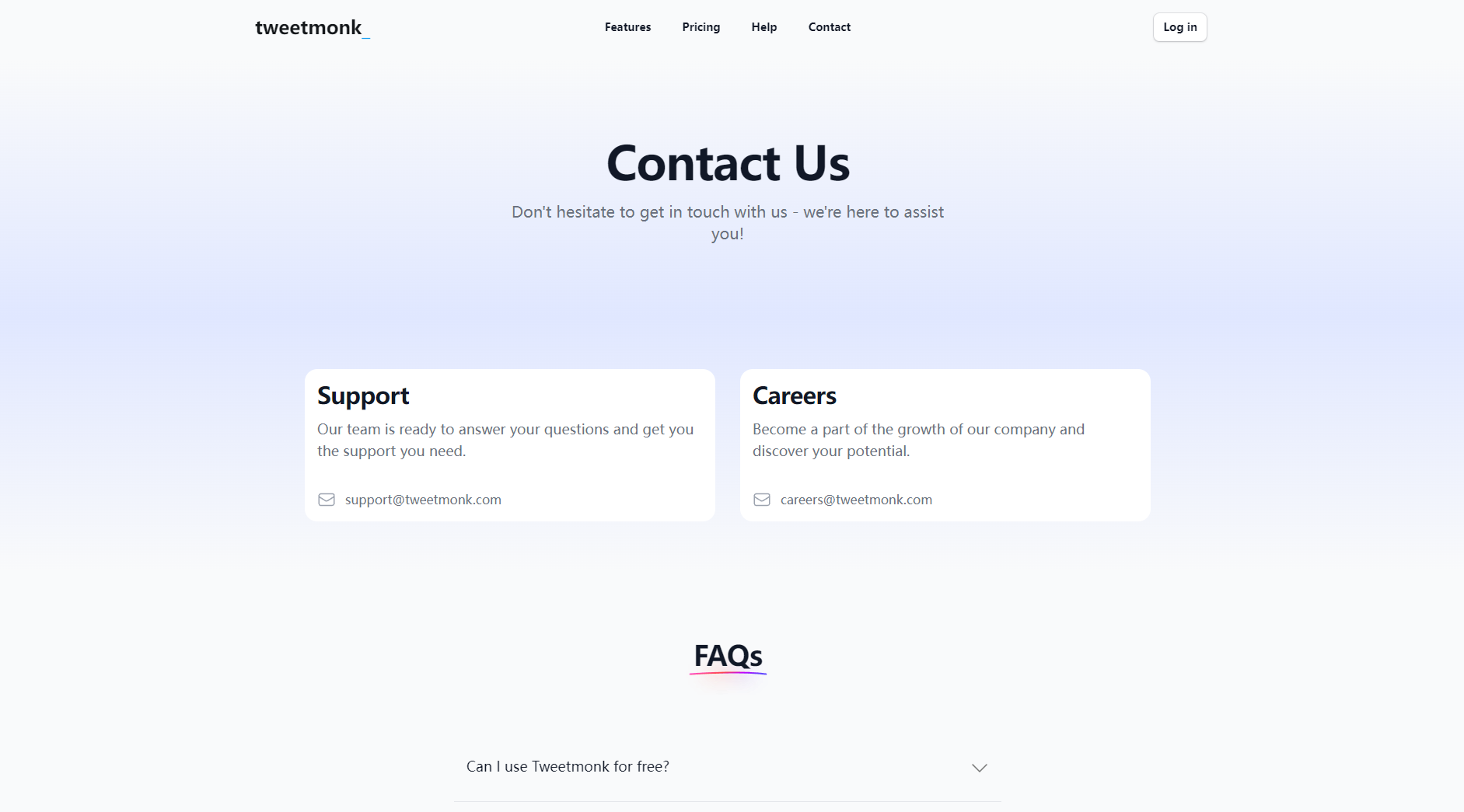 Tweetmonk常见问题页