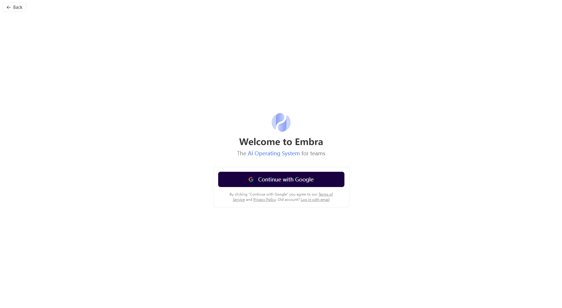 Embra注册登录页