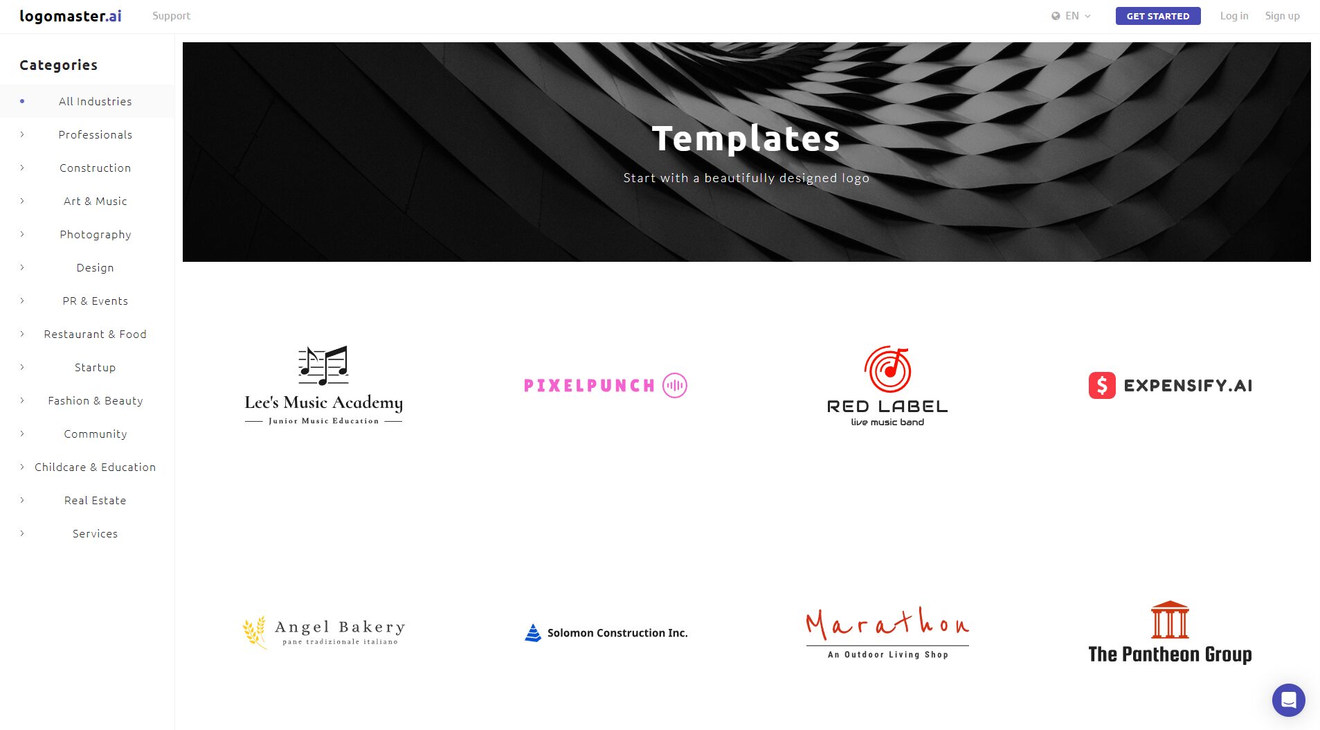 Logomaster.ai模板提供