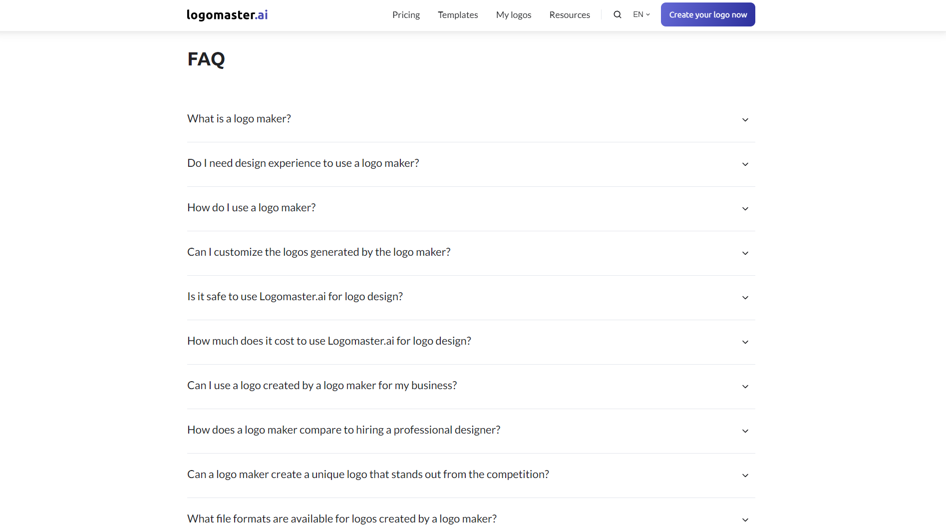Logomaster.ai常见问题