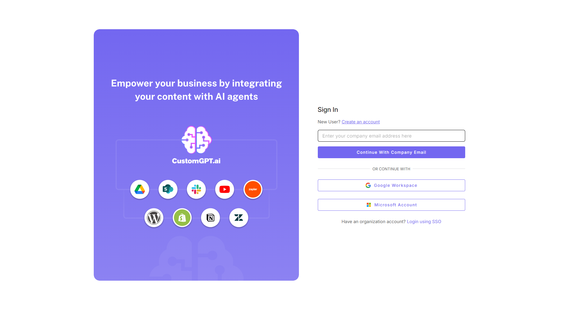 CustomGPT注册登录