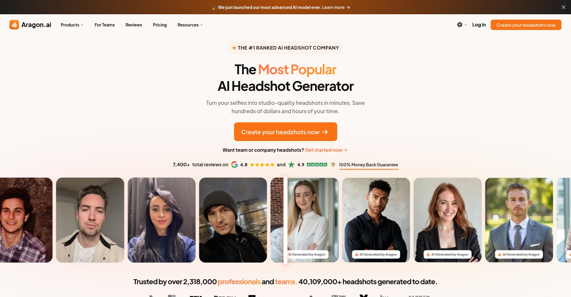 Aragon AI真实感人像生成效果