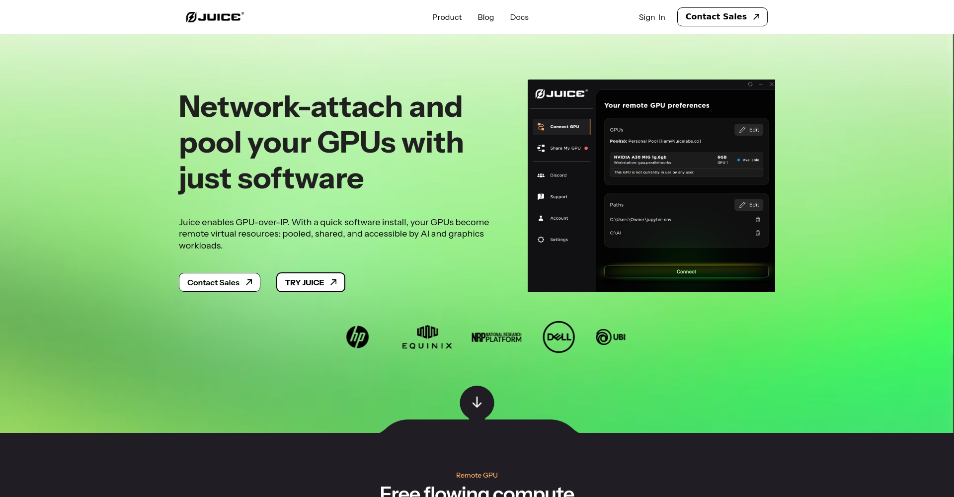 Juice Labs官网首页截图