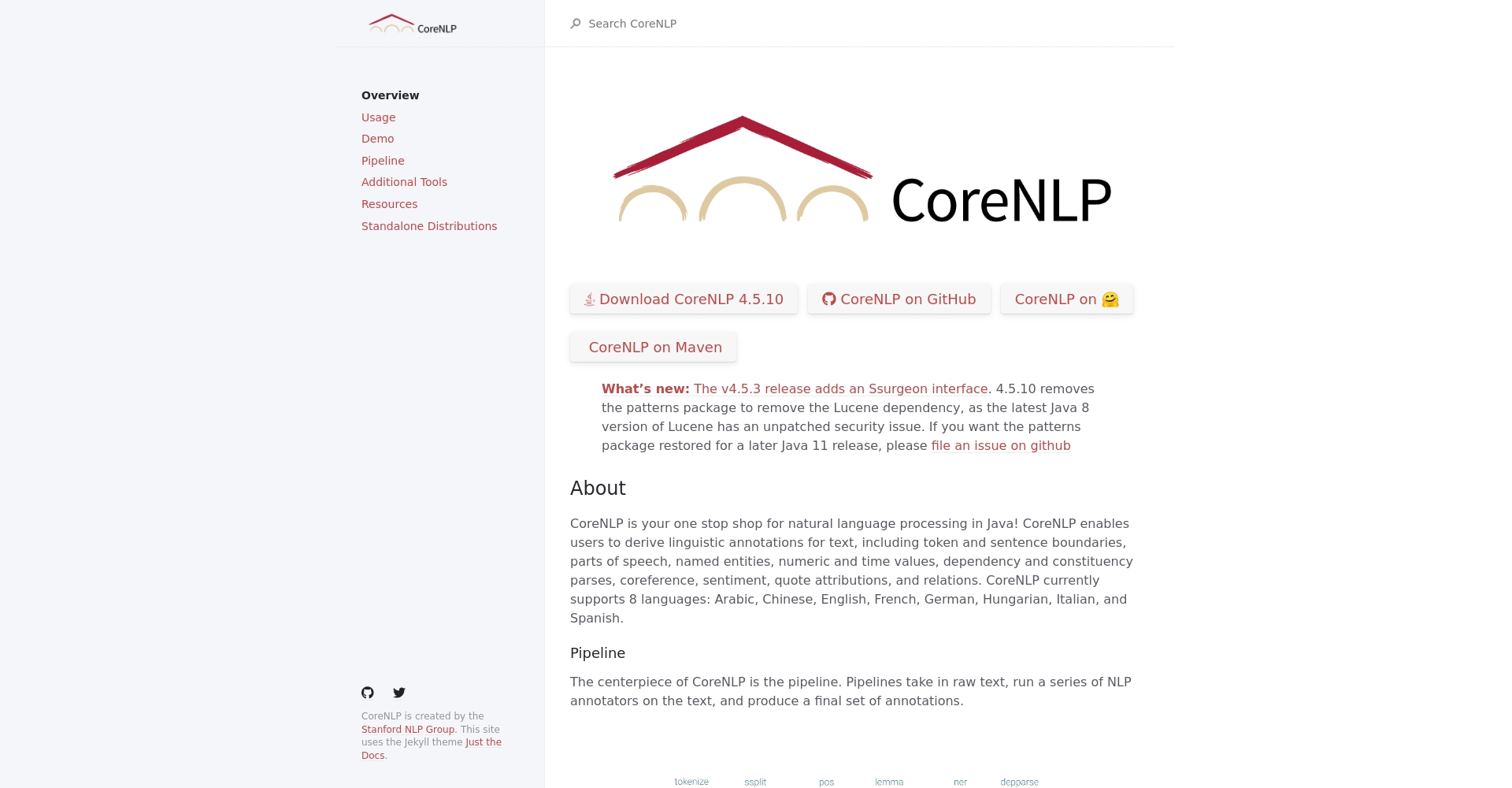 Stanford CoreNLP官网