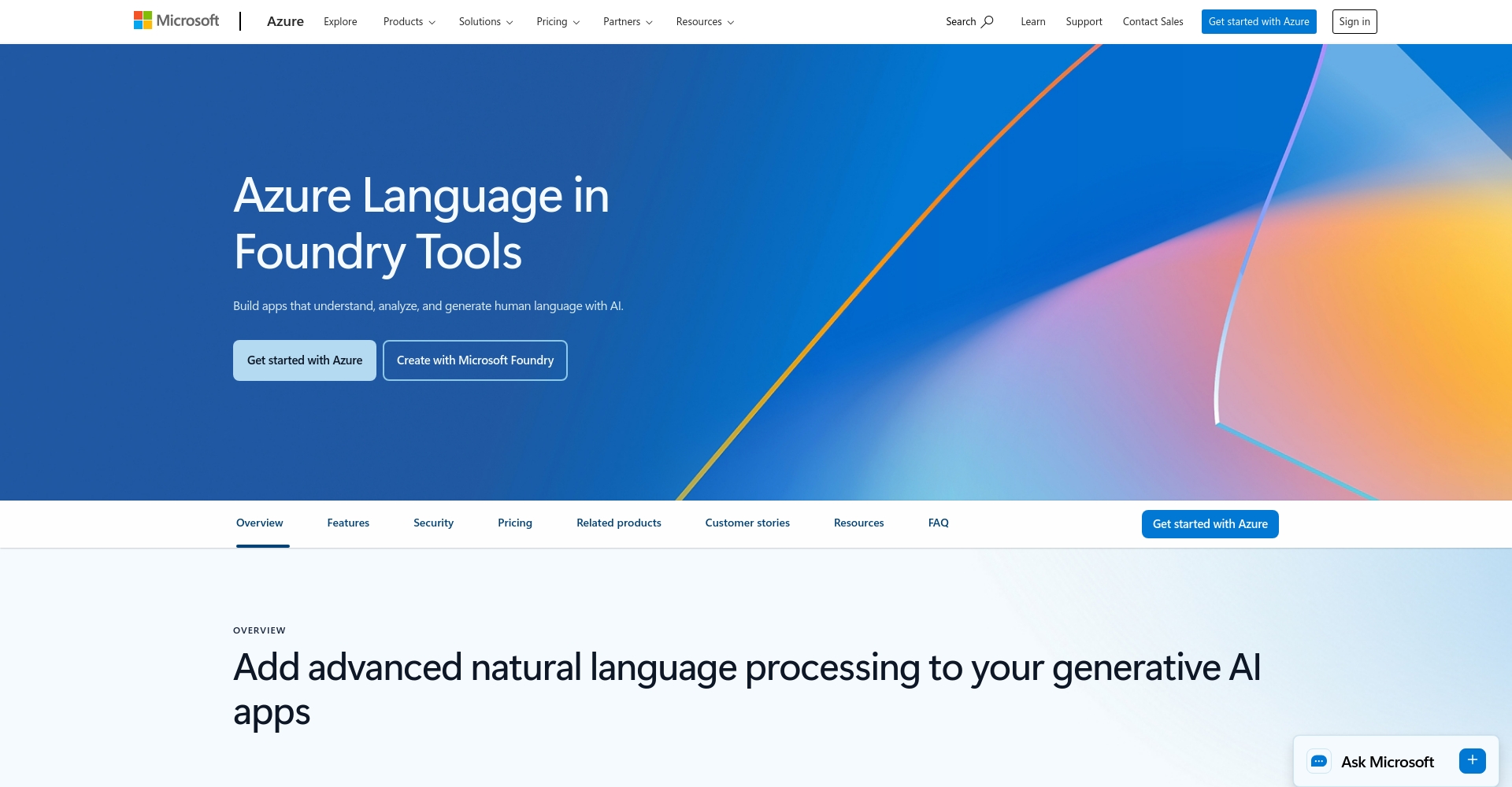 Azure Text Analytics官网