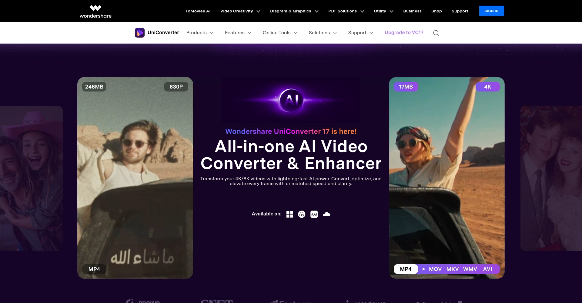 UniConverter官网截图