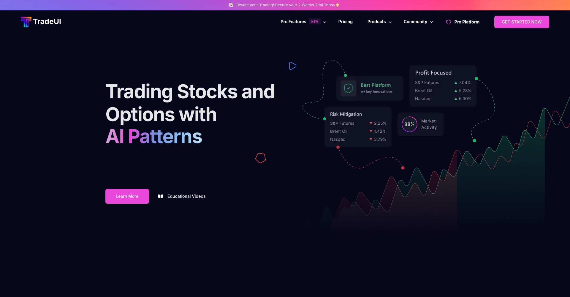 TradeUI官网首页截图