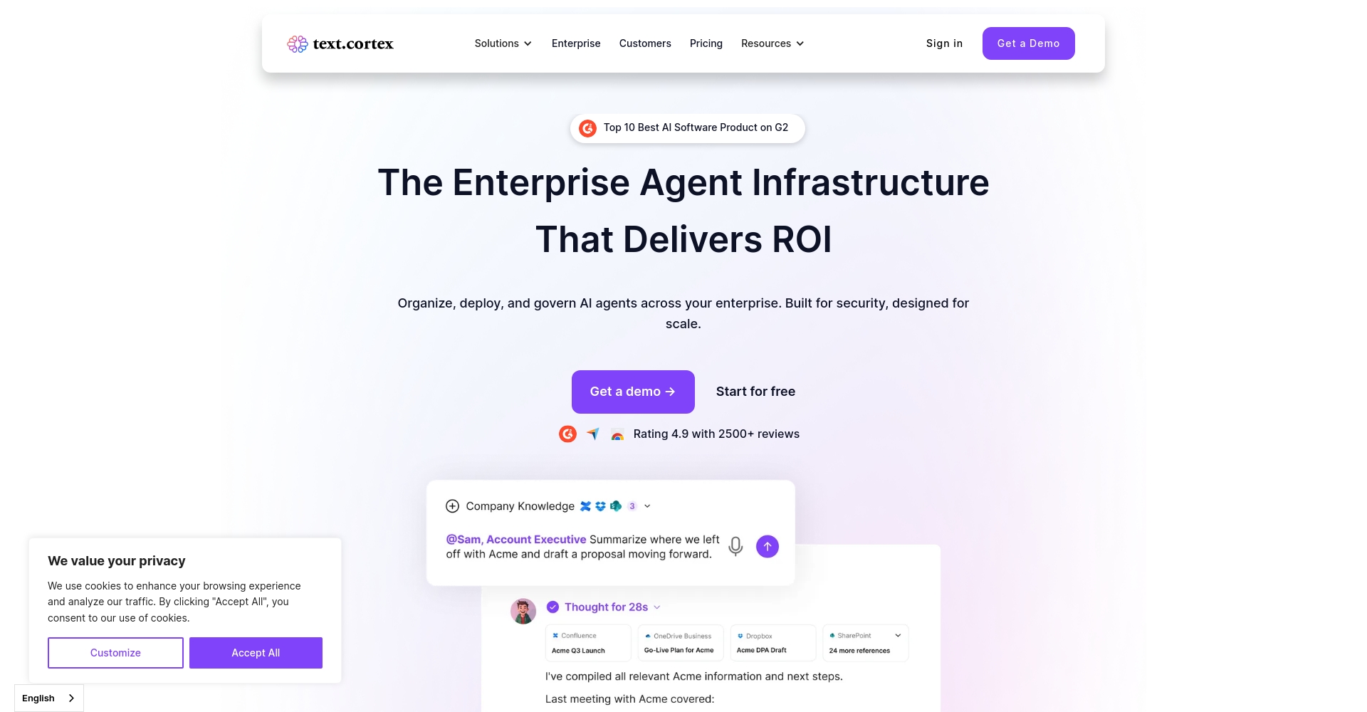 TextCortex官网界面