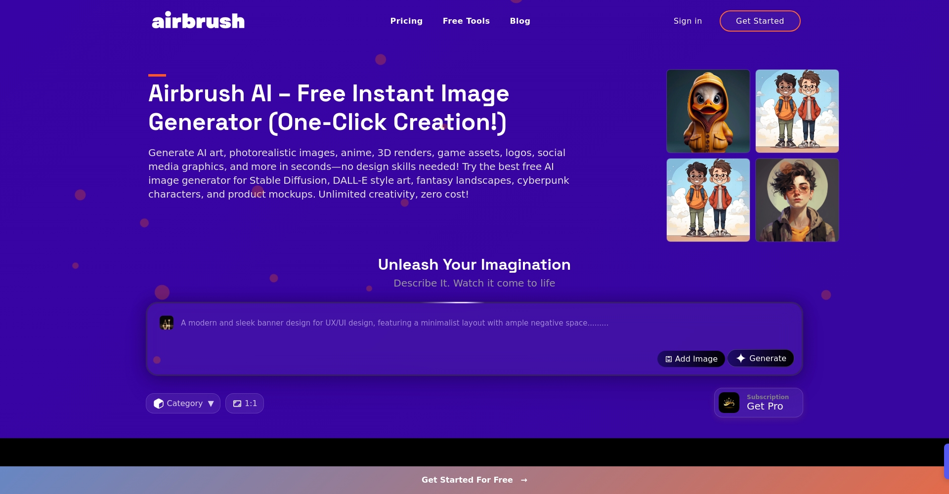 Airbrush官网界面