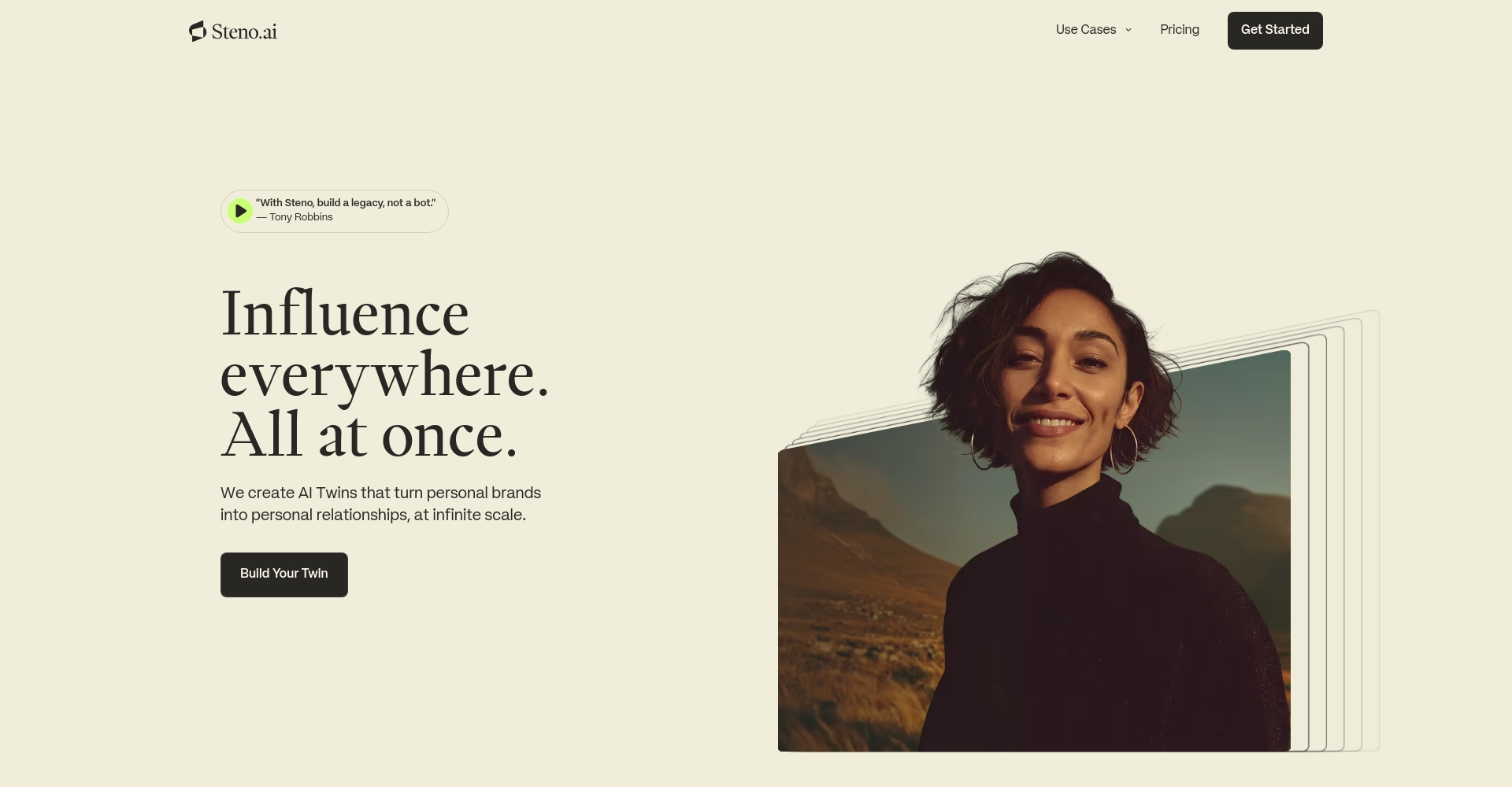 Steno AI官网页面截图