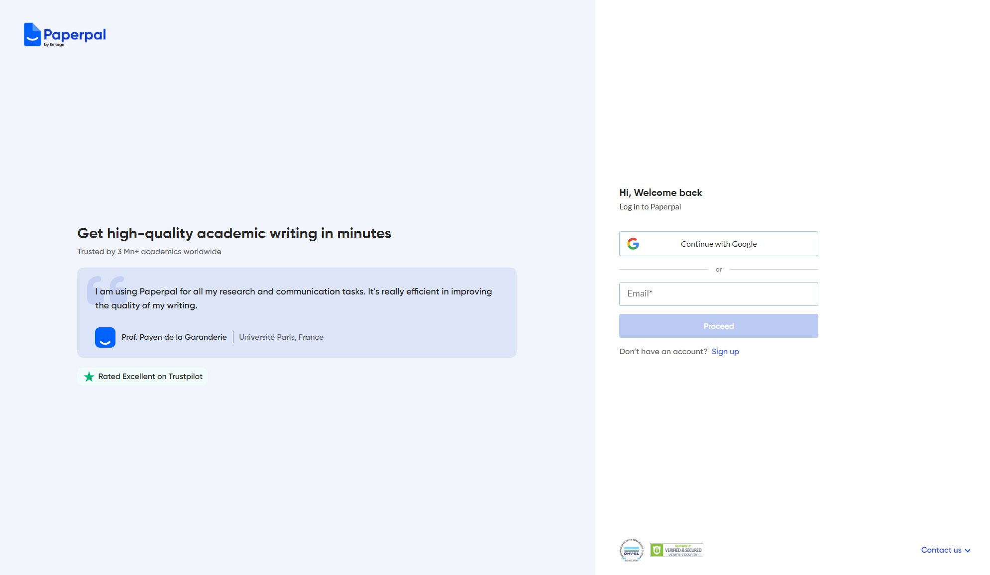 paperpal ai注册登录页