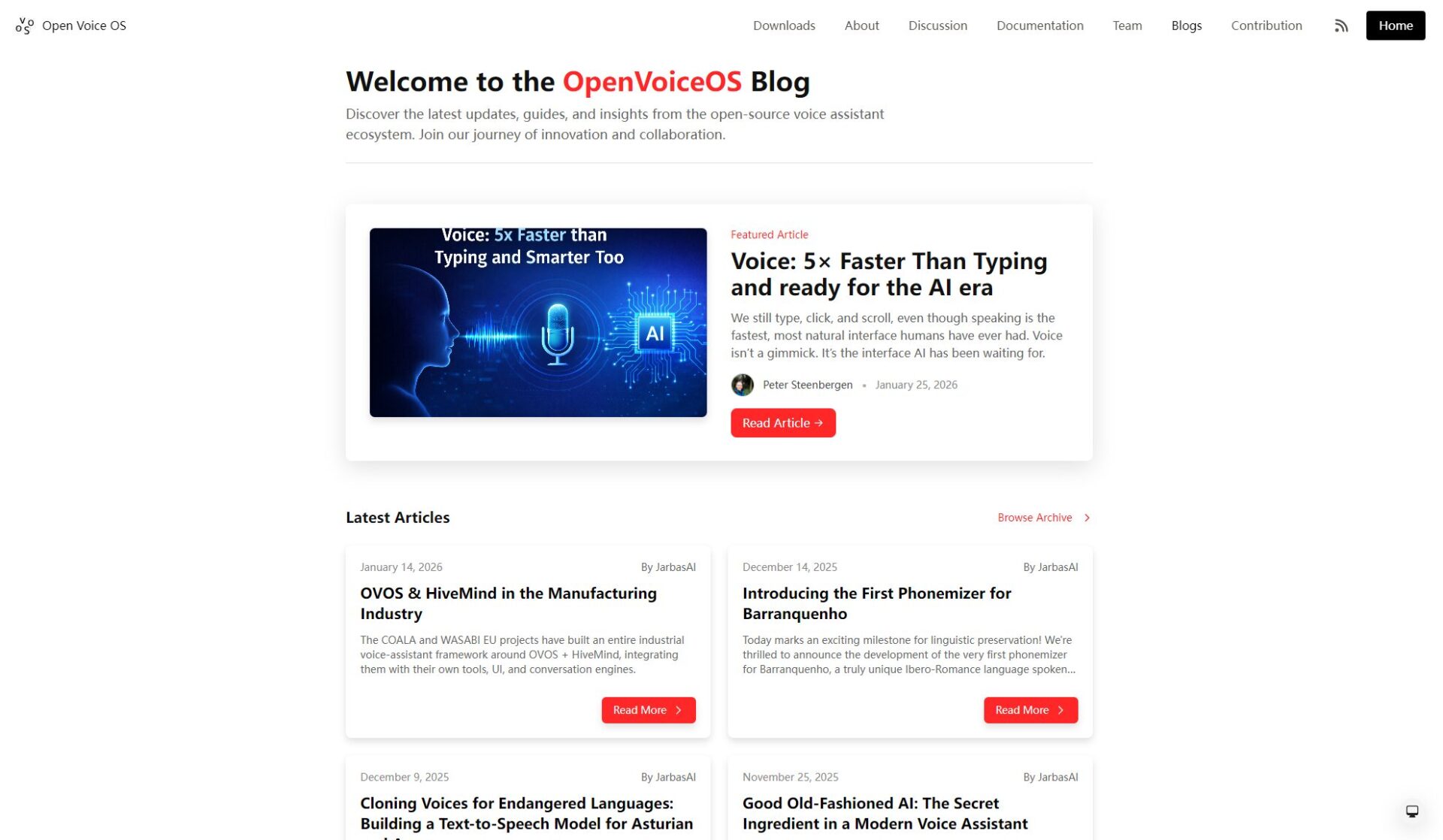 Open Voice OS博客介绍
