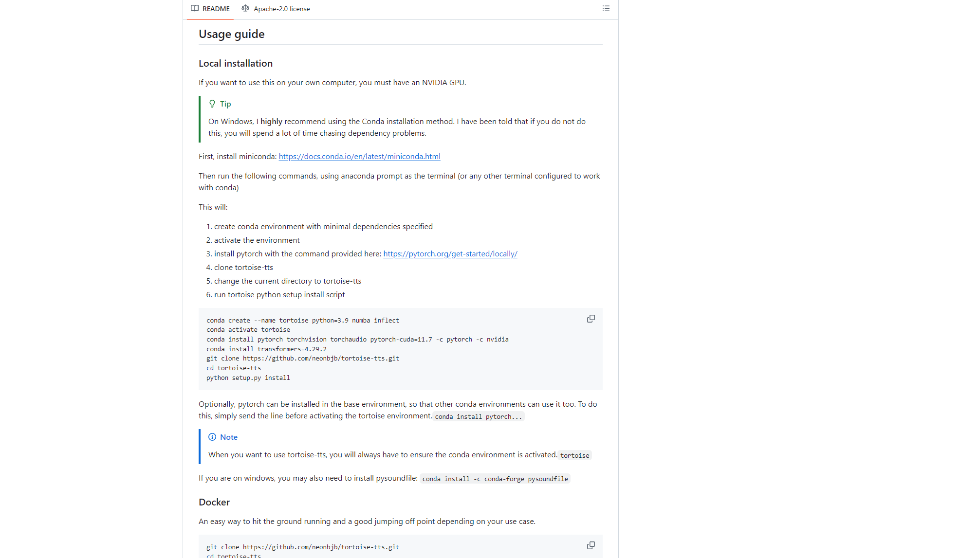 tortoise tts github使用指南