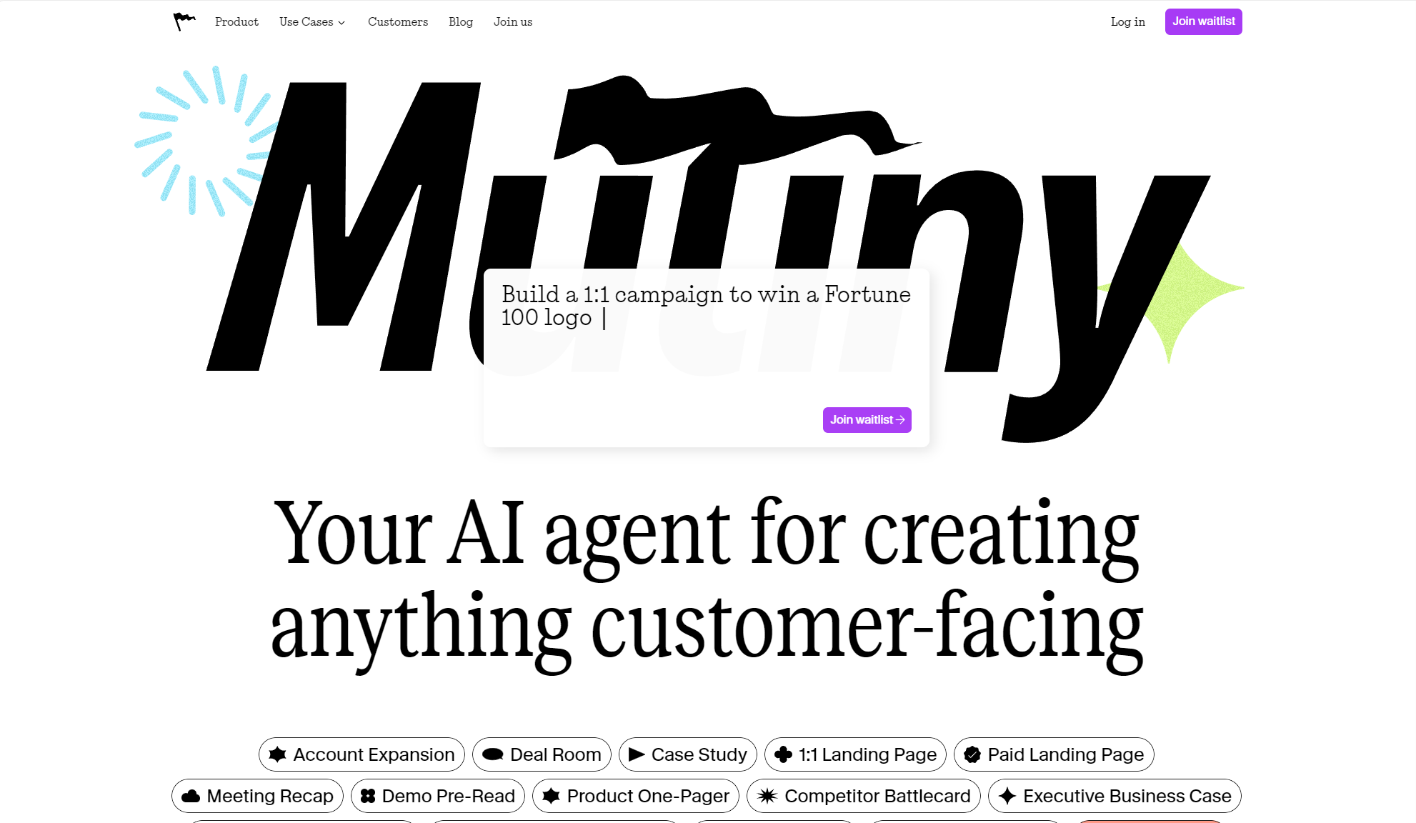 Mutiny官网首页截图